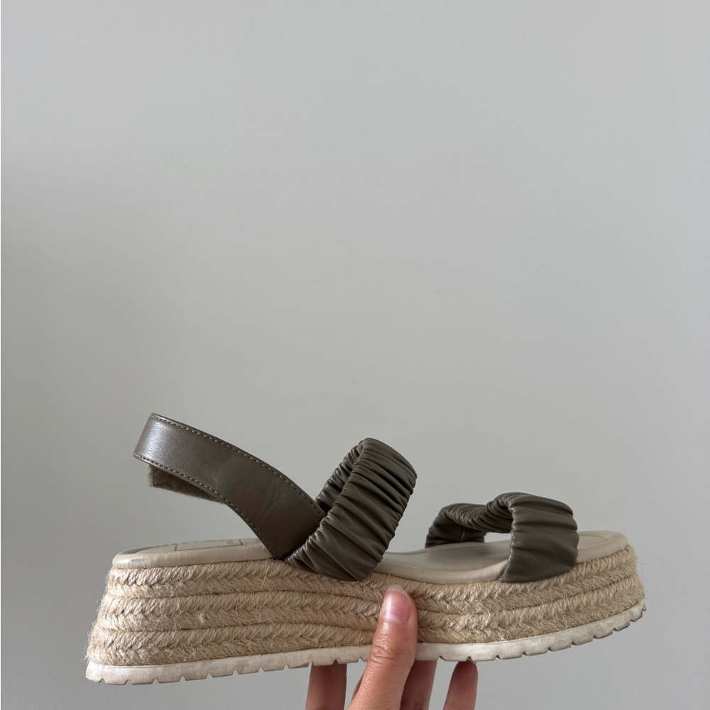 Olive Green Espadrille Sandals